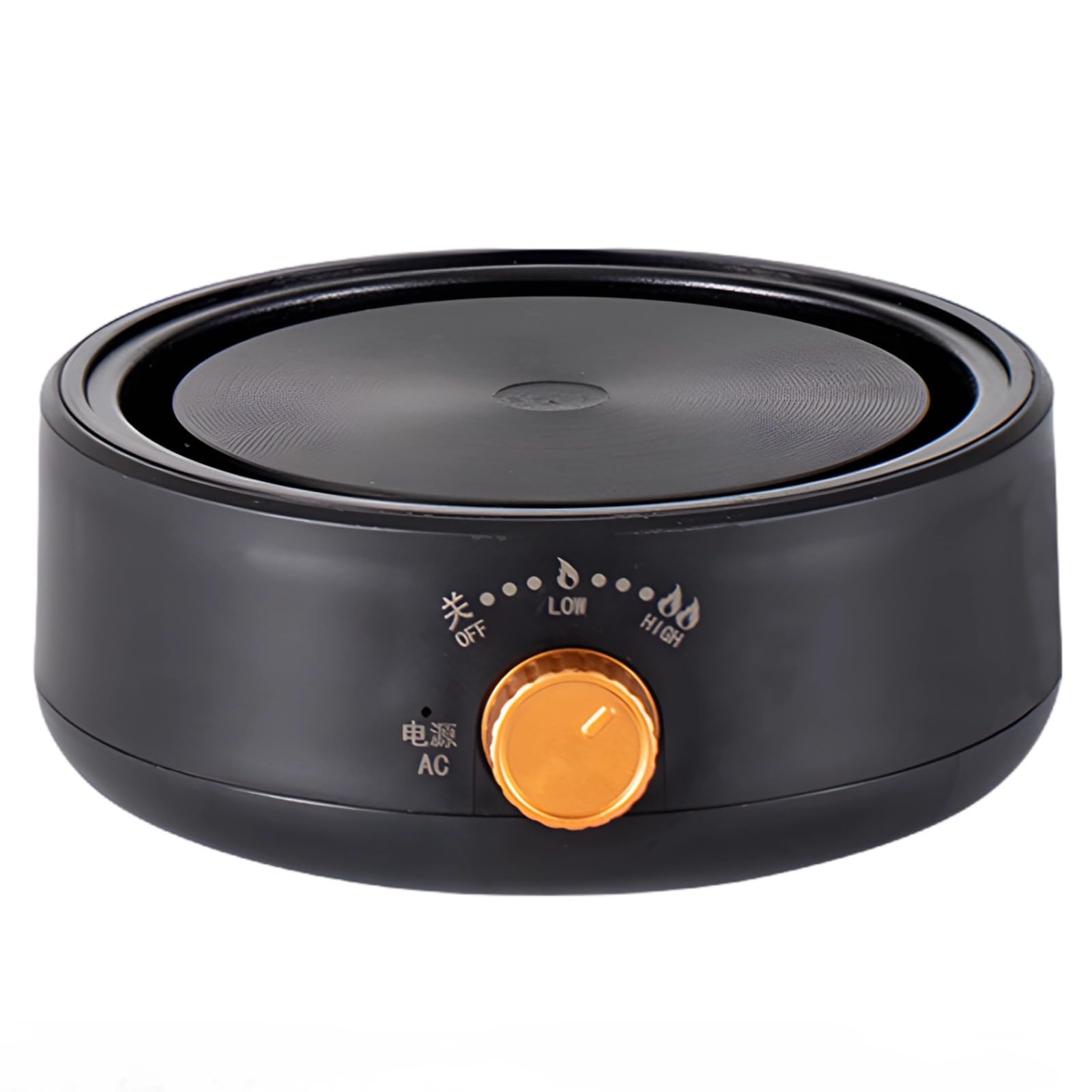 Electric Mini Teapot Stove, 500W 110V Multifunctional Heater for Ceramic and Glass Kettles, Black