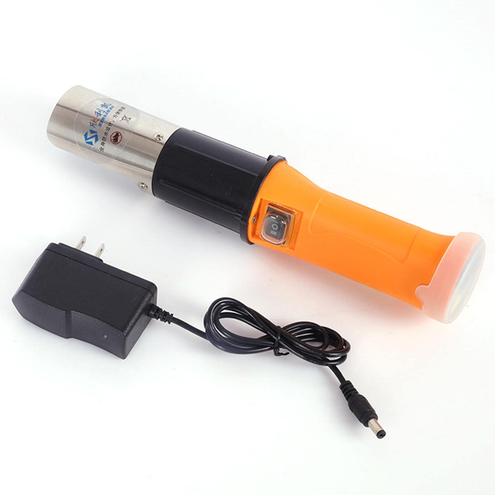 Escalador de Pescado Eléctrico Herramienta Descamadora Limpiador con Material Resistente Mango Ergonómico Y Motor Potente para de Verduras Re, Cabezal de Hoja de 4 Caras, Individual