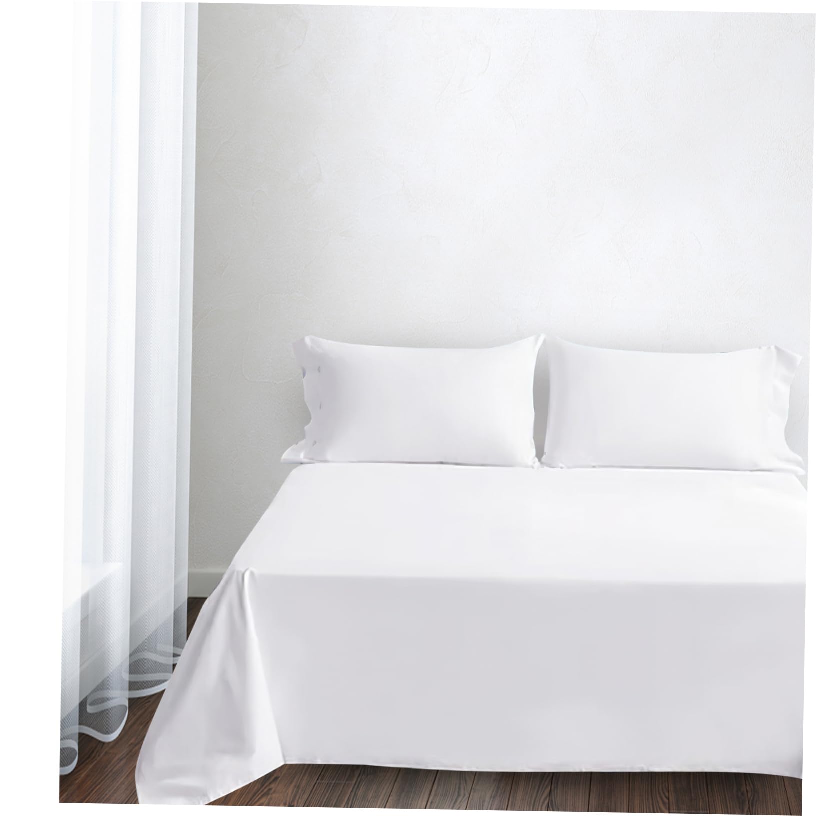 Funda de Colchón de Algodón de Color Cómoda Hogar Sábana Bajera de Algodón para Cama Individual Protección de Colchón