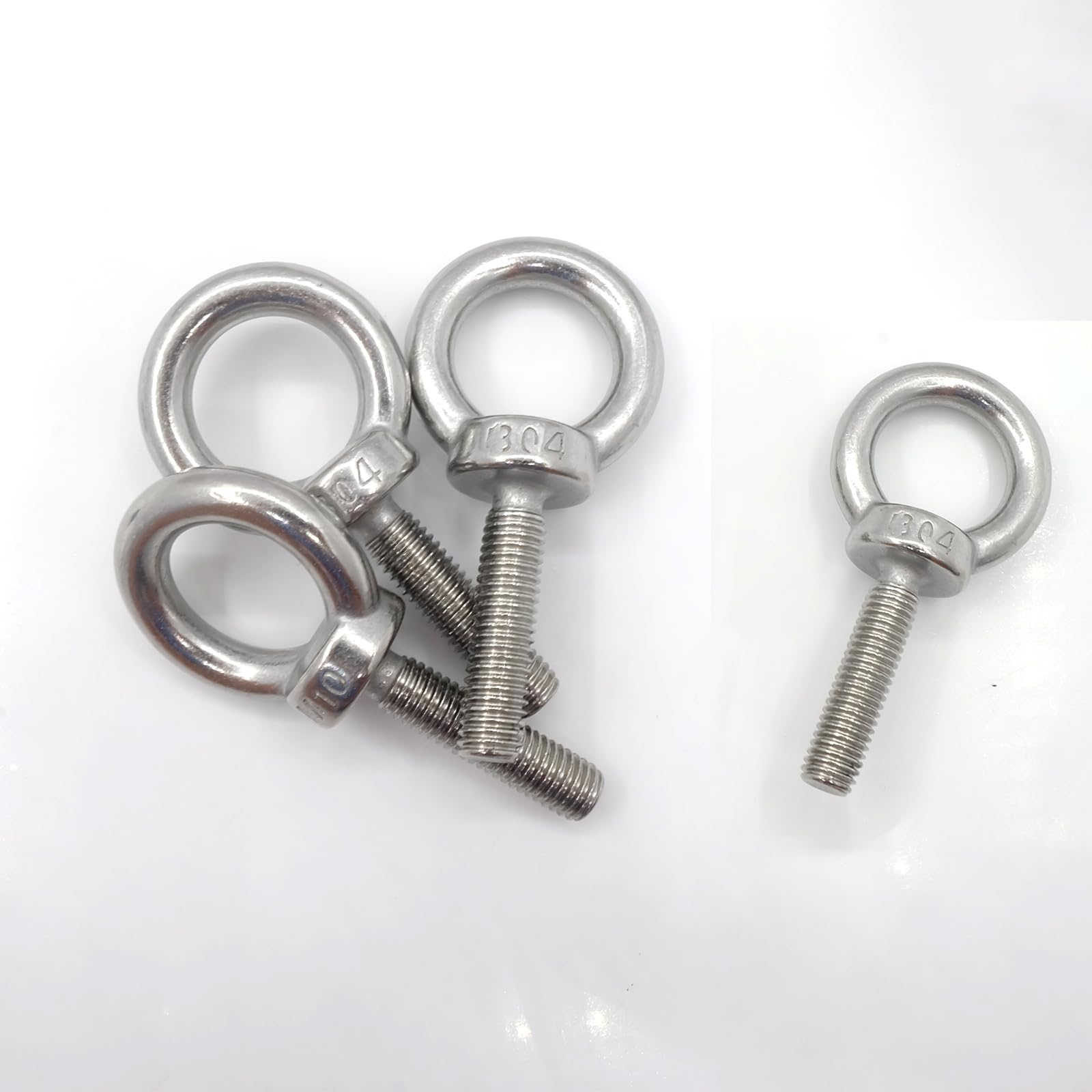 Bulloni Occhiello In Acciaio Inox 304 M10 - Set Da 4 Per Sollevamento E Fissaggio - Foto 10