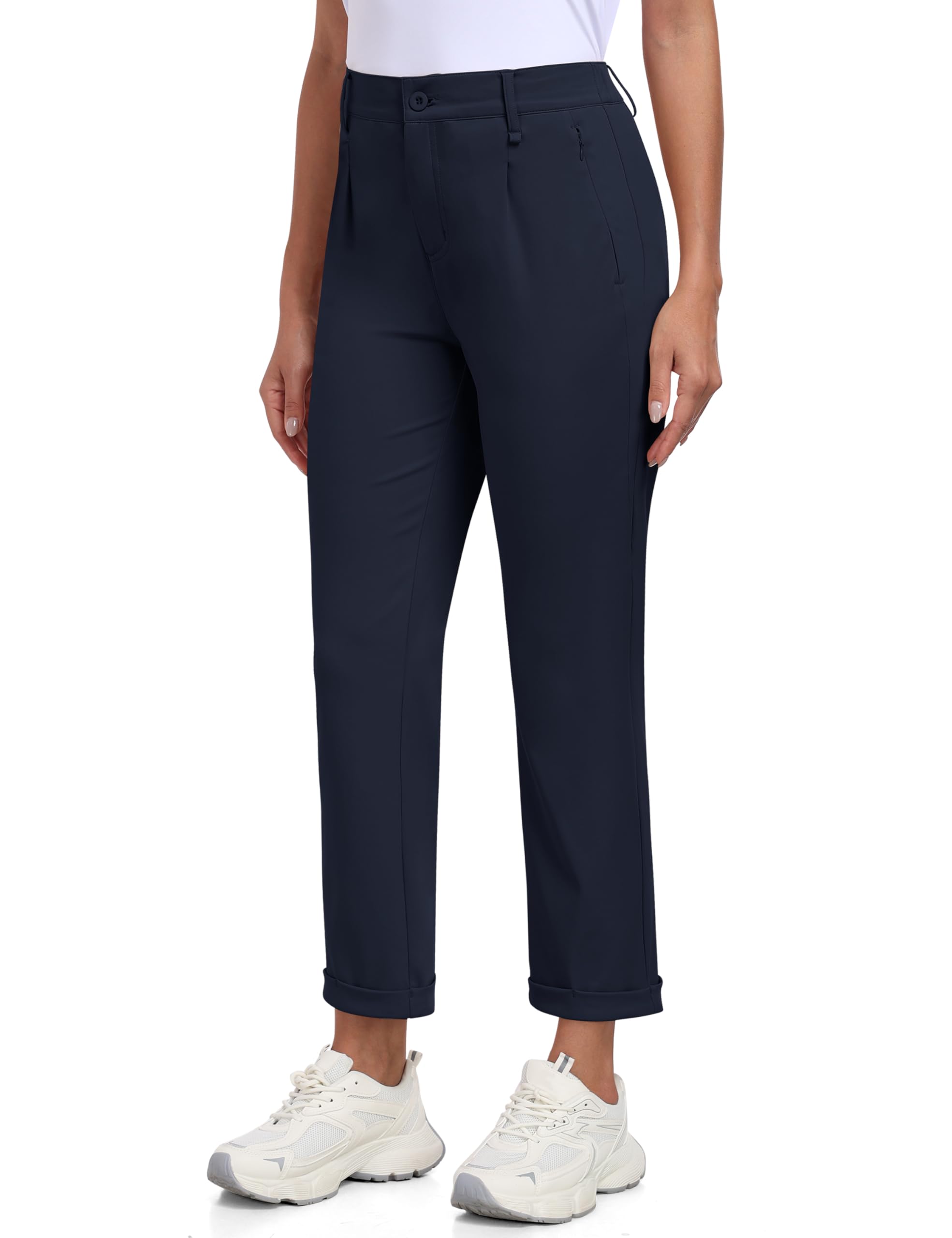 MoFiz Pantaloni da Golf da Donna Business Lavoro Pantaloni con Tasche per Ufficio Viaggio Casuale