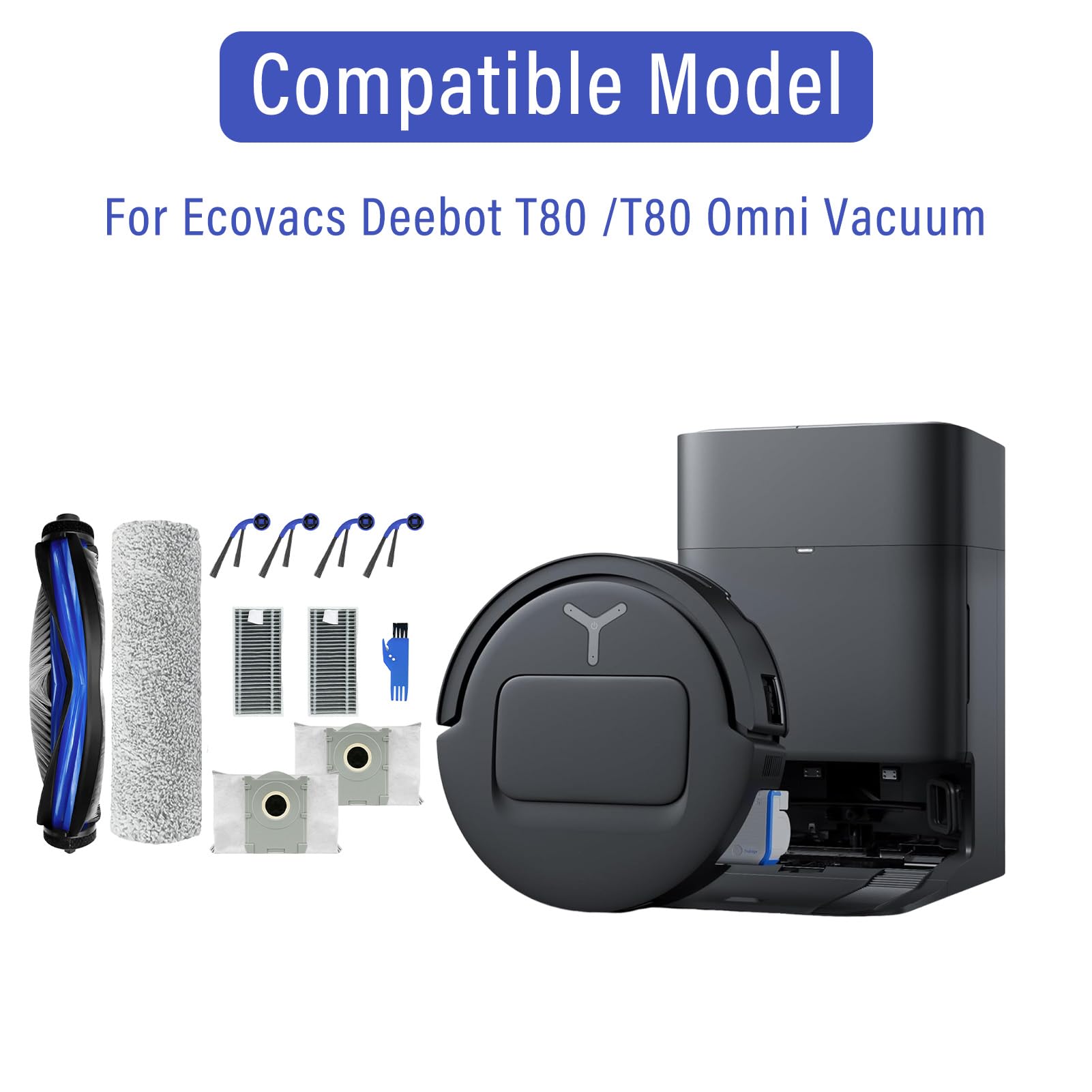 ECOVACS DEEBOT OZMO T8 　予備パーツ付き Ecovacs 紙パック 互換品 エコバックス DEEBOT OZMO T8 ダストボックス
