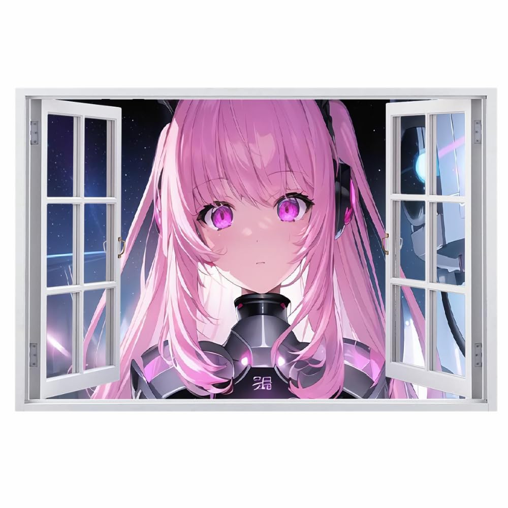 Adesivi Murali 3D Fracassato Personaggi Dell'Anime Decorazione Domestica Smontabile Del Vinile Del Tatuaggio Della Parete Cartone Animato Decalcomanie Impermeabili Art For Kids Room Wall Decor 120x80