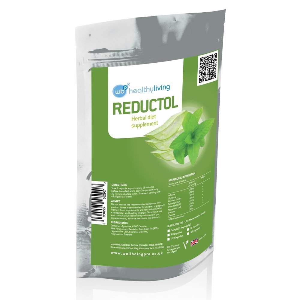 WBP Reductol - Powerful Diet Pills for Men and Women - Premium Quality Diet Supplement (Flat Pack - 120 Capsules)