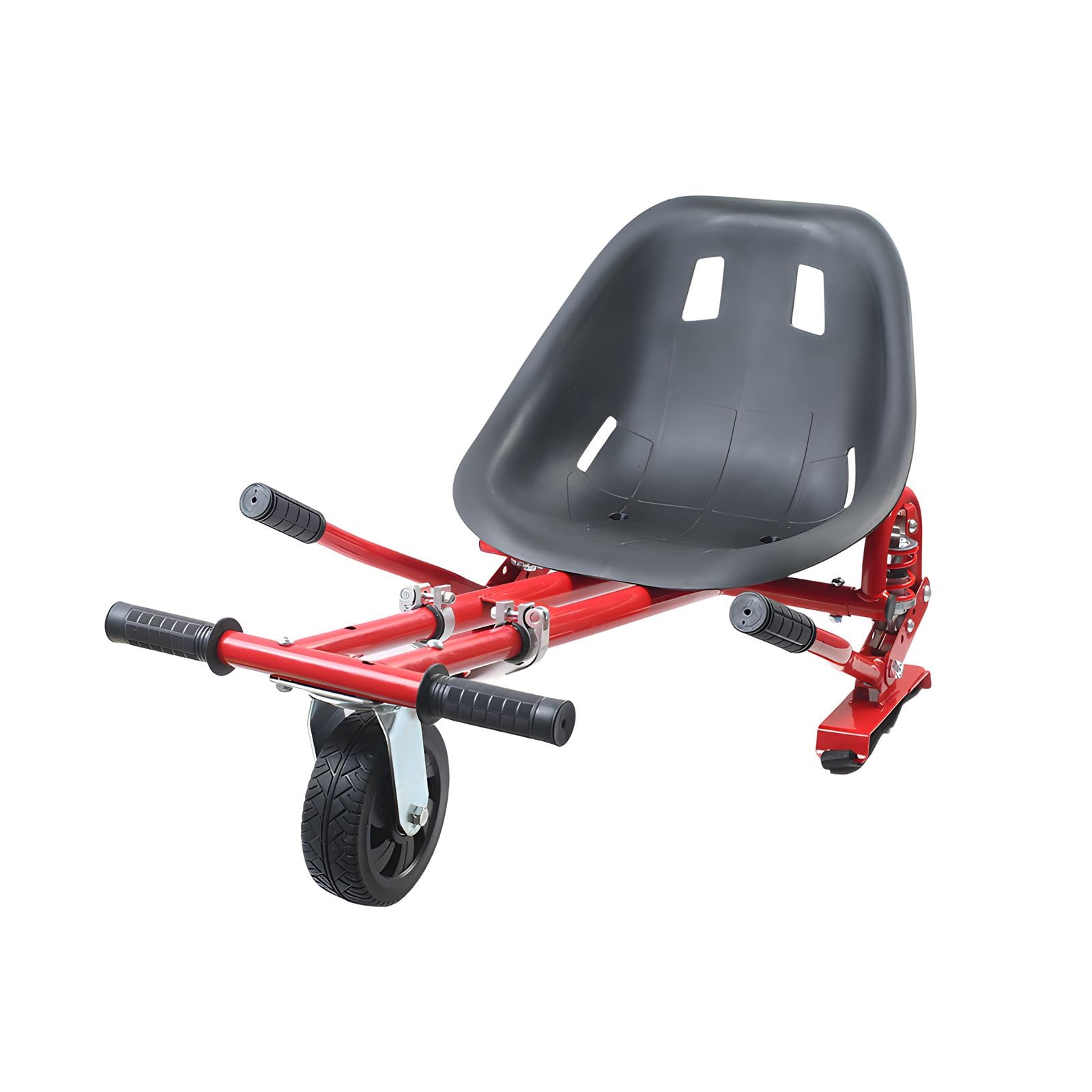 Hoverkart siedzisko Hoverkart do uniwersalnej hulajnogi z innowacyjnym zawieszeniem, amortyzatory wypełnione powietrzem opony przednie, Hovercart regulowany uchwyt