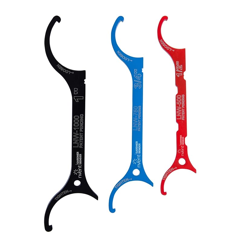 Kit de Chaves para Porca de Fixação Gardner Bender LNW-3PC em Aço-Liga, 1/2, 3/4 e 1 polegada