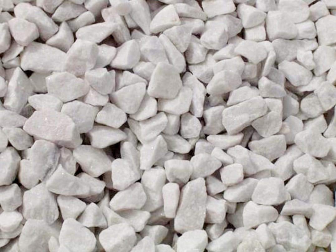 Piedra Grava Blanca (99%) Blanco Natural (20kg)
