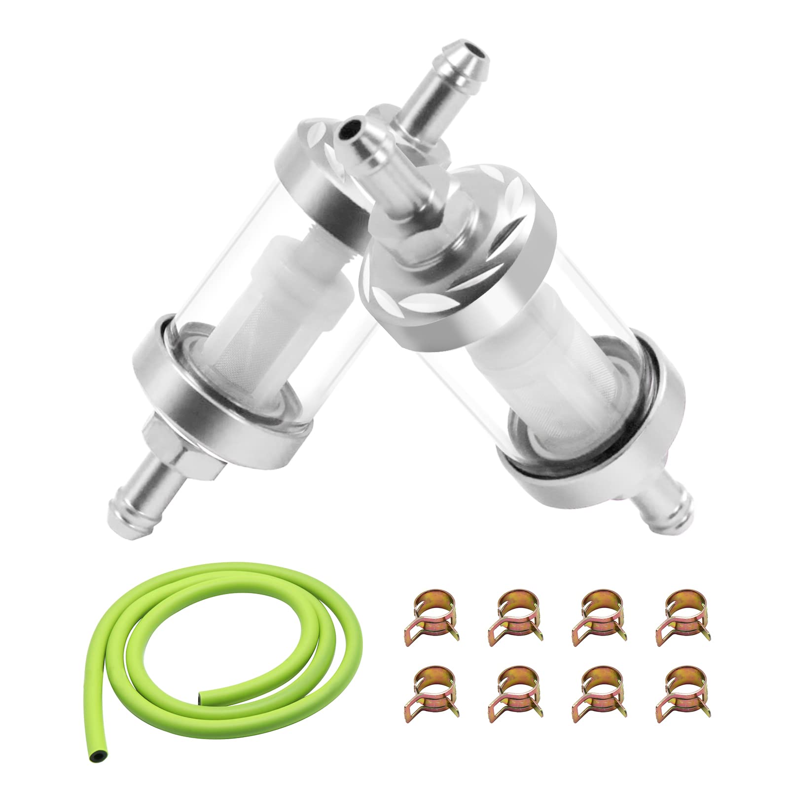 5 Pack 5/16 Inch Gas Fuel Filter For Small Engine Universal 5-Pack Universal Inline Gas Fuel Filters - 5/16" Line, Small Engine, Lawn Mower, ATV 3/8 Fuel Filter - Foto 2