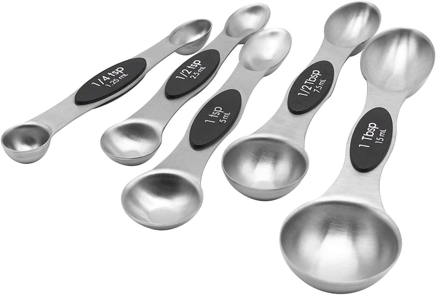 AUYE Measuring Spoons,Set of 5 Double Sided