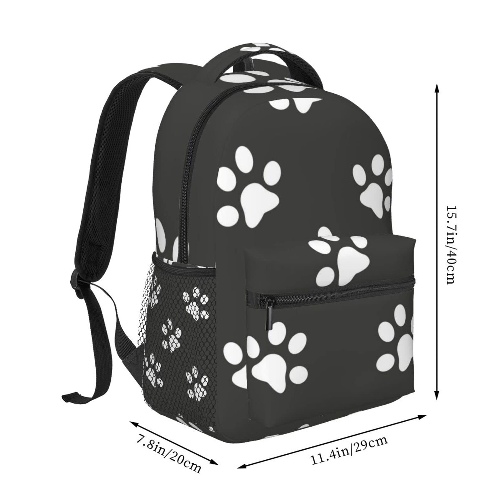 Rucksäcke mit Katzenpfoten-Motiv für Mädchen und Jungen, Laptop-Rucksäcke passend 15,6-Zoll-Laptops/Noteb ooks – ideal Reisen, Arbeit als Geschenk,
