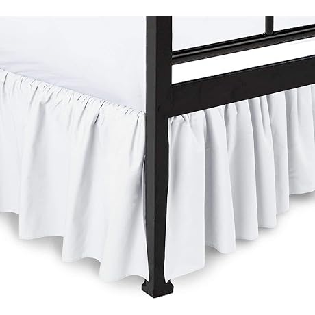 King Dust Ruffle Bed Skirt 18 Inch Drop