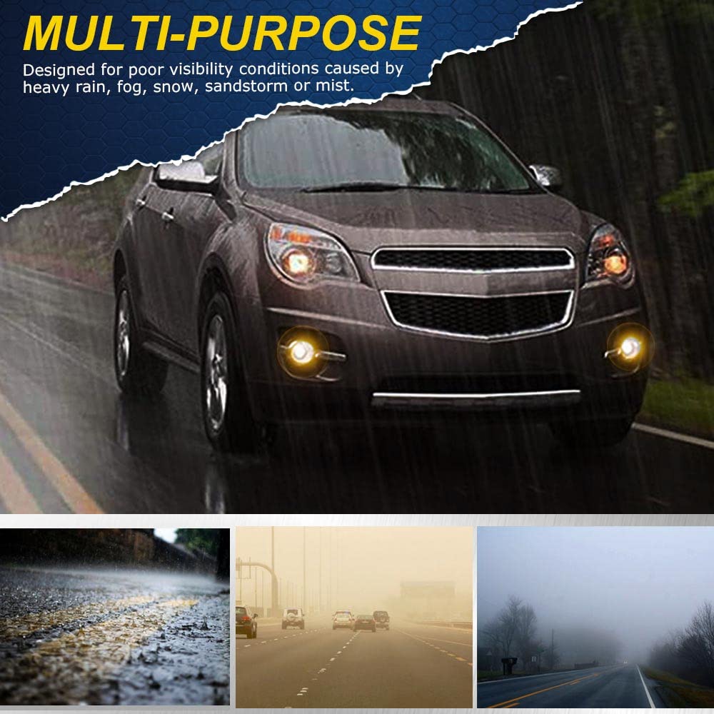 2010 2016 Clear Bumper Fog Light Kit Halogen Left Right Pair Clear Fog Light Kit For 2010-2016 Chevy Equinox - Left & Right Halogen Lamps 2018 Chevy Equinox Fog Lights - Foto 5