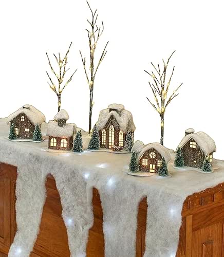 Kovot LED Snow Mantle & Buffet Cover | Icicle Mantle