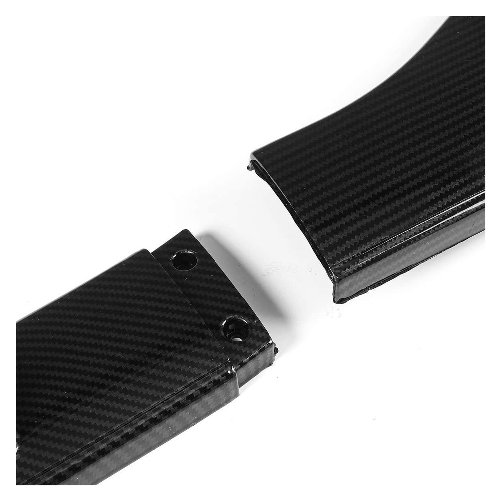 Spoiler przedniego zderzaka kompatybilny z Toyota Corolla 2019 2020 błyszczący czarny/wygląd karbonu dolna osłona ostrza samochodu zestaw osłon Splitter (Color : Carbon Look)