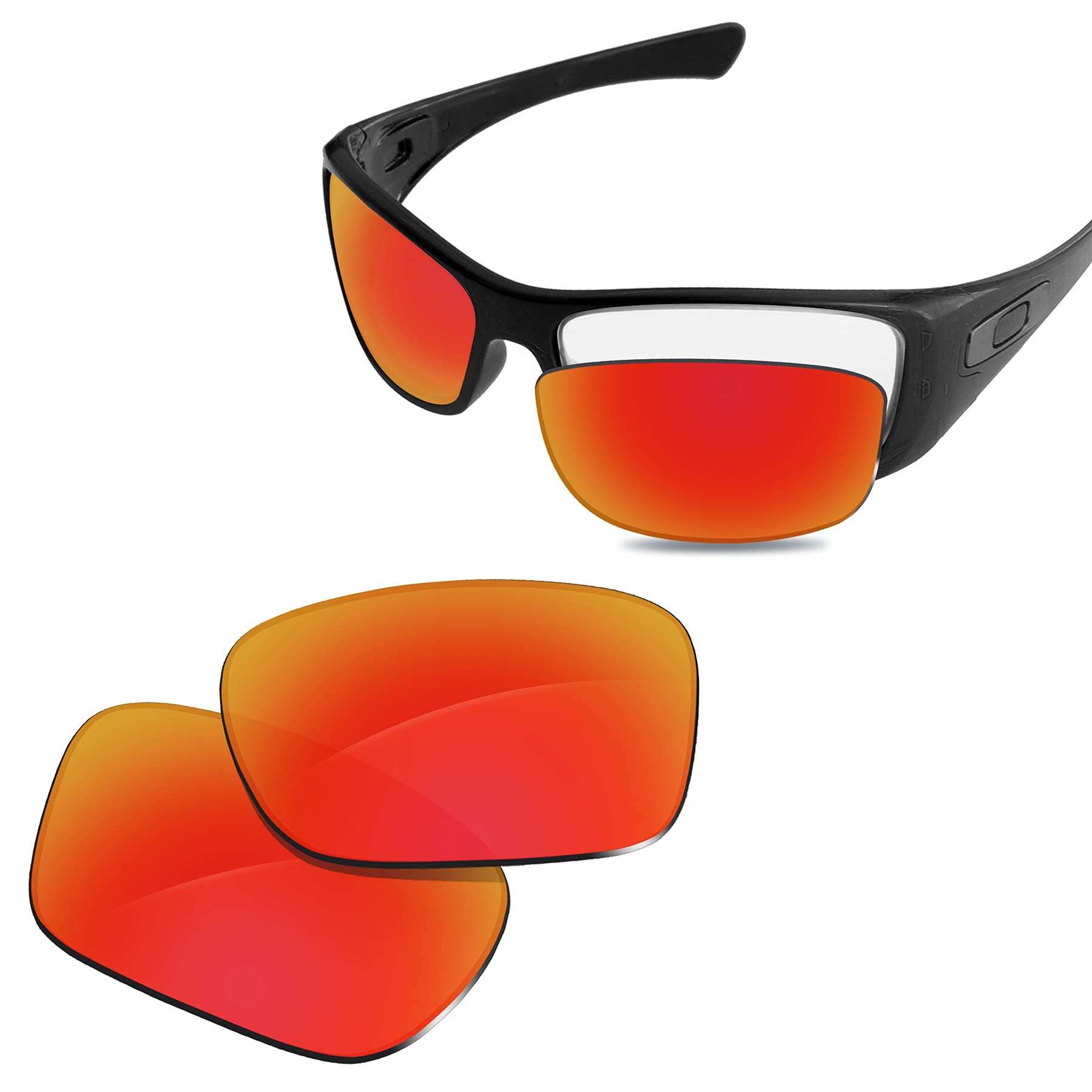 100% Precise-Fit Replacement Sunglass Lenses for Oakley Hijinx