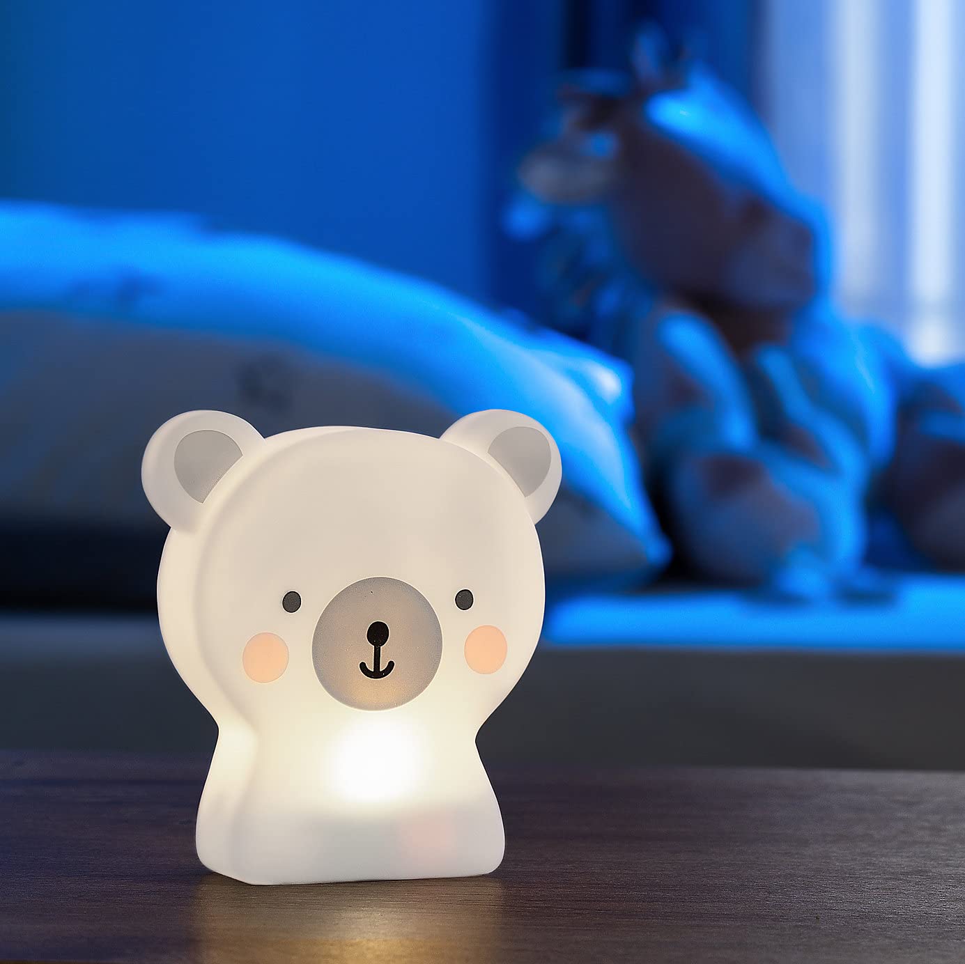 Reer Lumilu Touch Light Bear 52210: Luce Notturna Orsetto 2 In 1 Con Touch Control E Timer