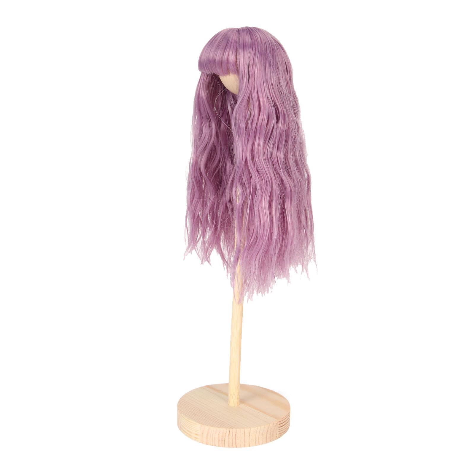 Parrucca Bambola, 1/6 Bambola con Strumento di Riorganizzazione, Seta Artificiale di Seta Riccia Riccia per 15,5-17 Cm Bamboli di Circonferenza della Testa (PURPLE)