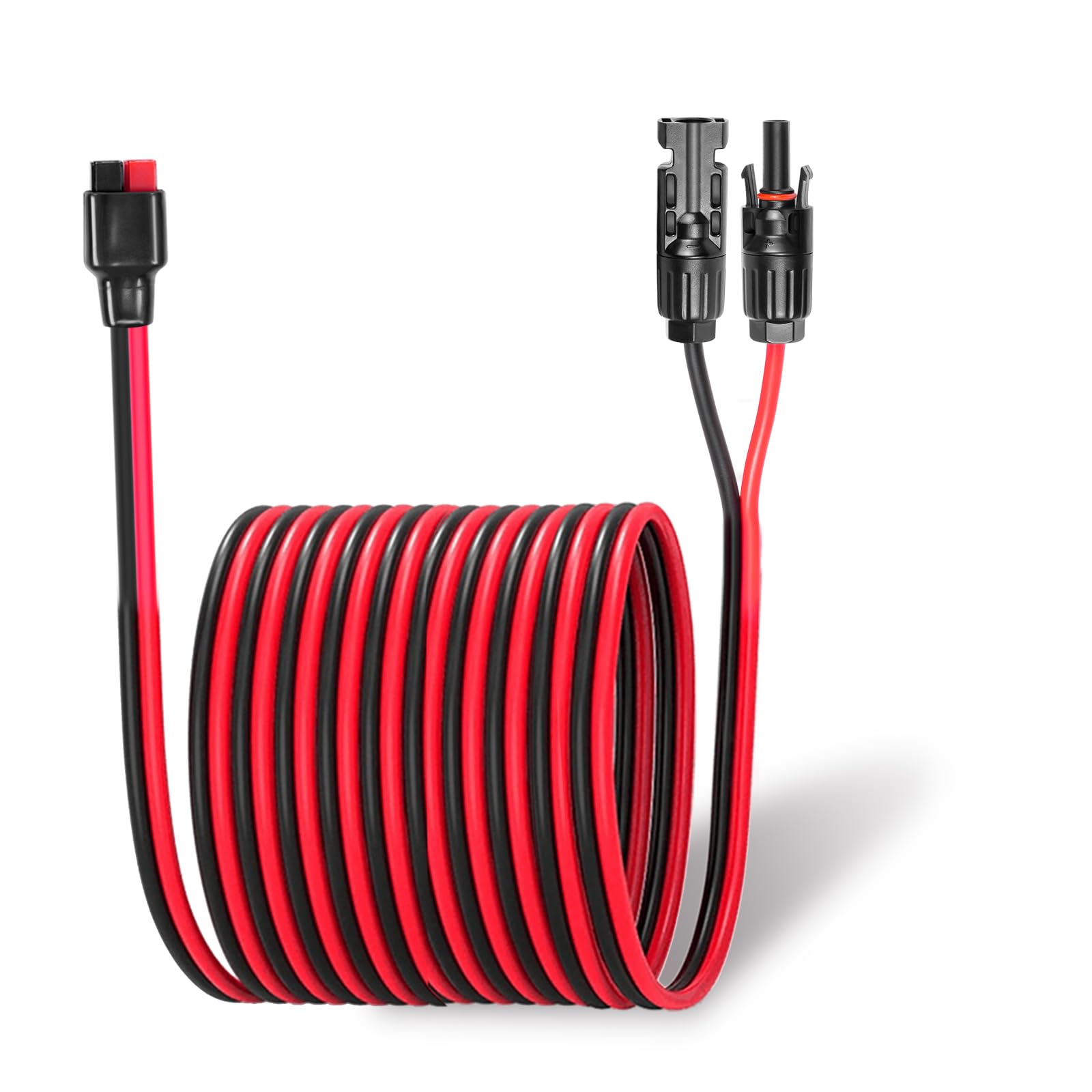 Ansoufien Cavo connettore da pannello solare da 10 AWG a Anderson, 9 m, cavo di prolunga solare compatibile con connettore solare e connettore Anderson per centrale elettrica portatile Yeti, batteria