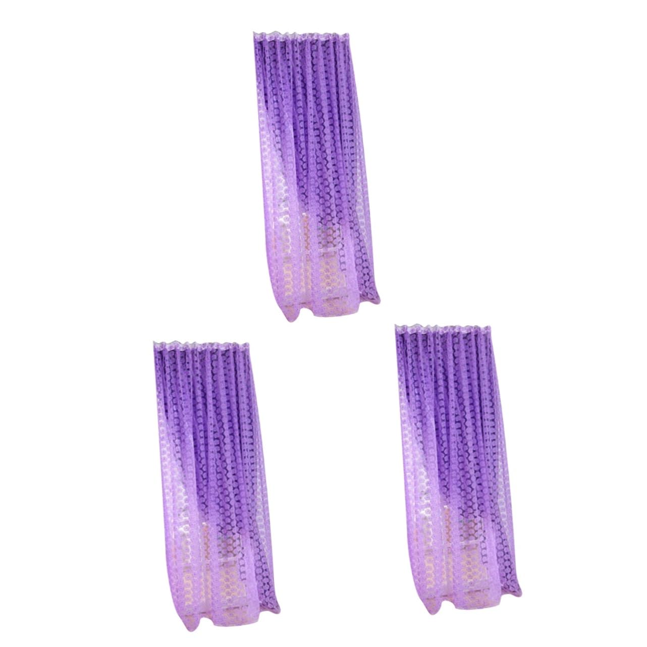 Rideaux transparents cuisine contre le vis-à-vis voilage violet