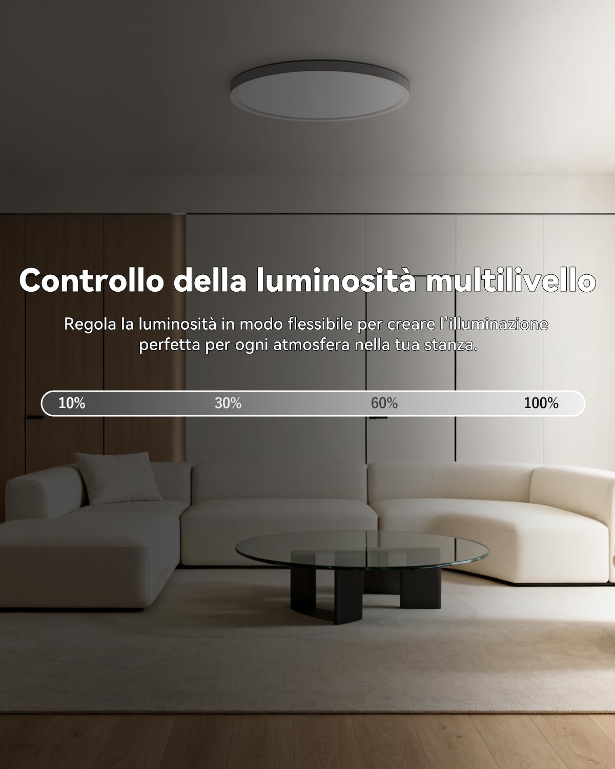 AIKVSXER Plafoniera LED 33W, Piatta e Dimmerabile, Cambio Colore RGB e Luce Notturna Bianco Caldo, Controllo con Telecomando e App, 3000K–6500K Design Sottile, Ideale per Camera Cucina e Soggiorno