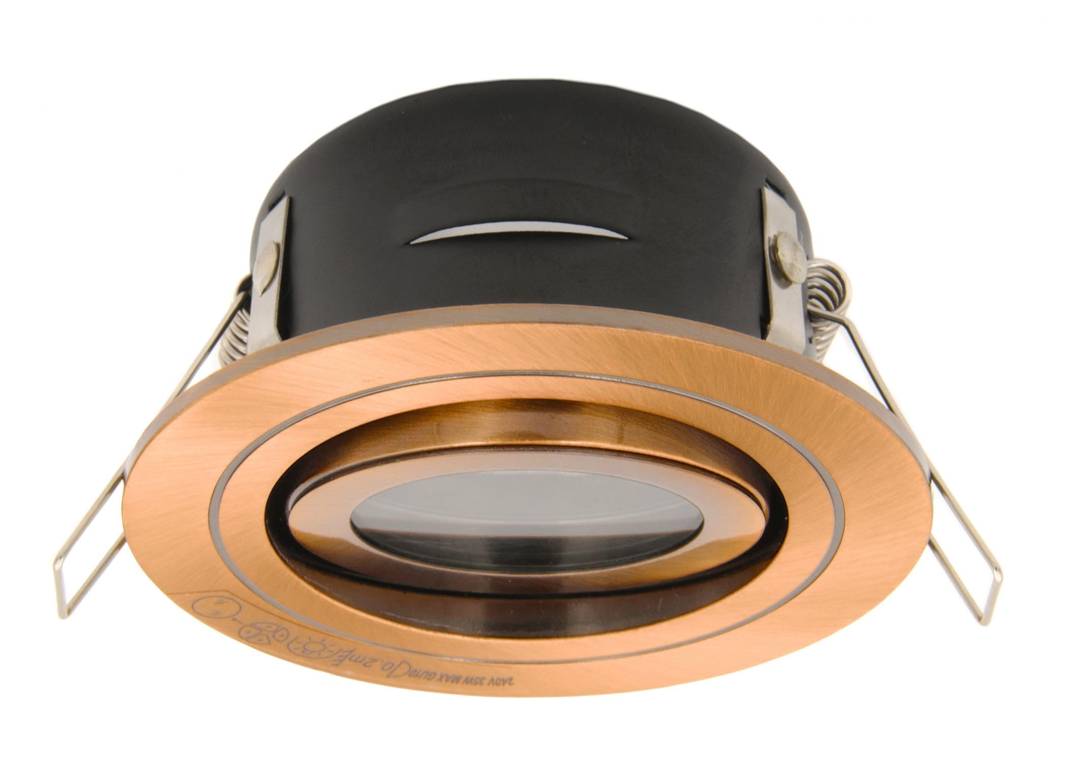 Spa SPA-30841-BRCOP Cali Tilt Downlight, IP65, Brushed Copper, Round