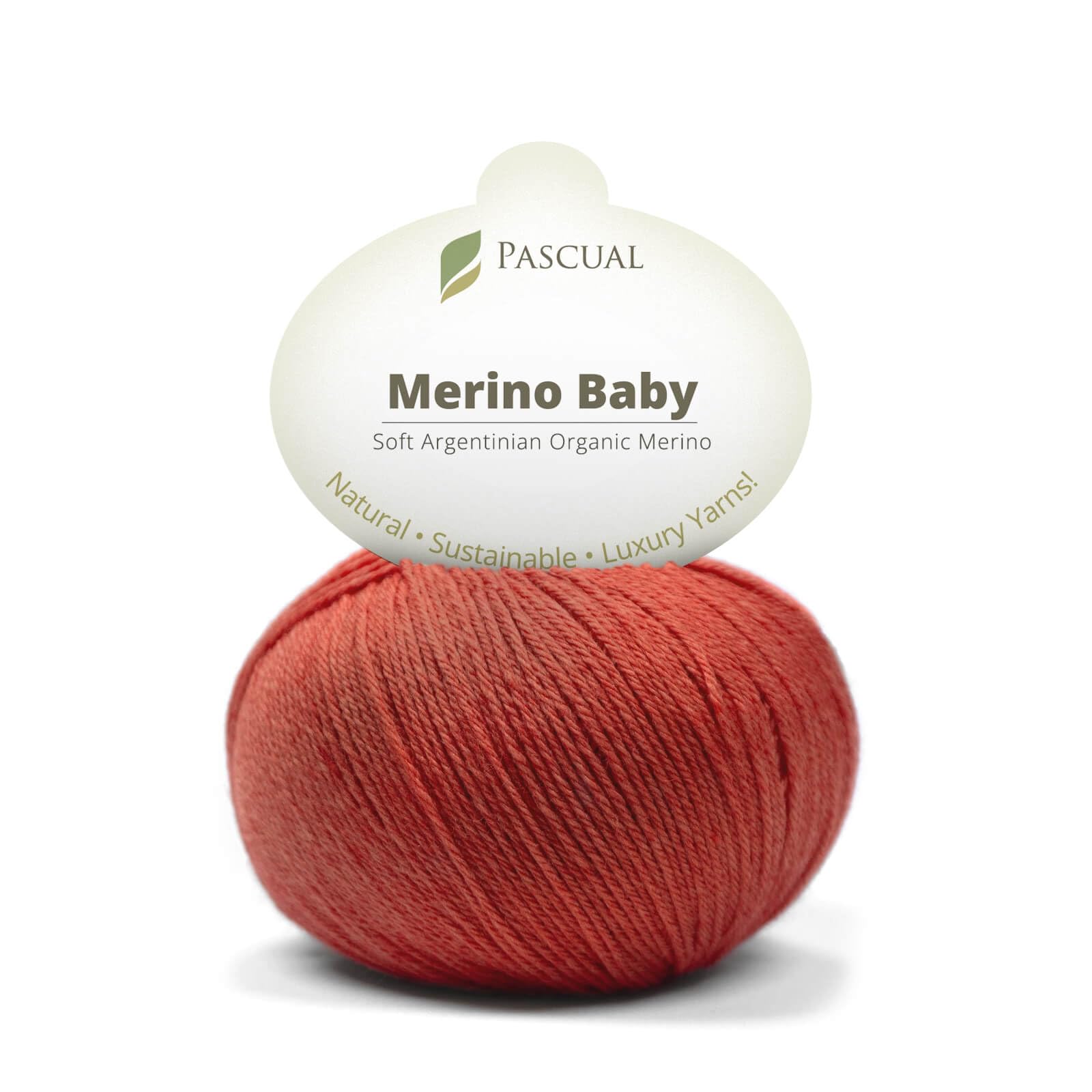 PASCUALI Merino Baby|Strickwolle aus 100% Schurwolle aus Merino, Merinowolle zum Stricken und Häkeln, SET: 4 Knäuel - 200 g, Farbe: Sahara 307