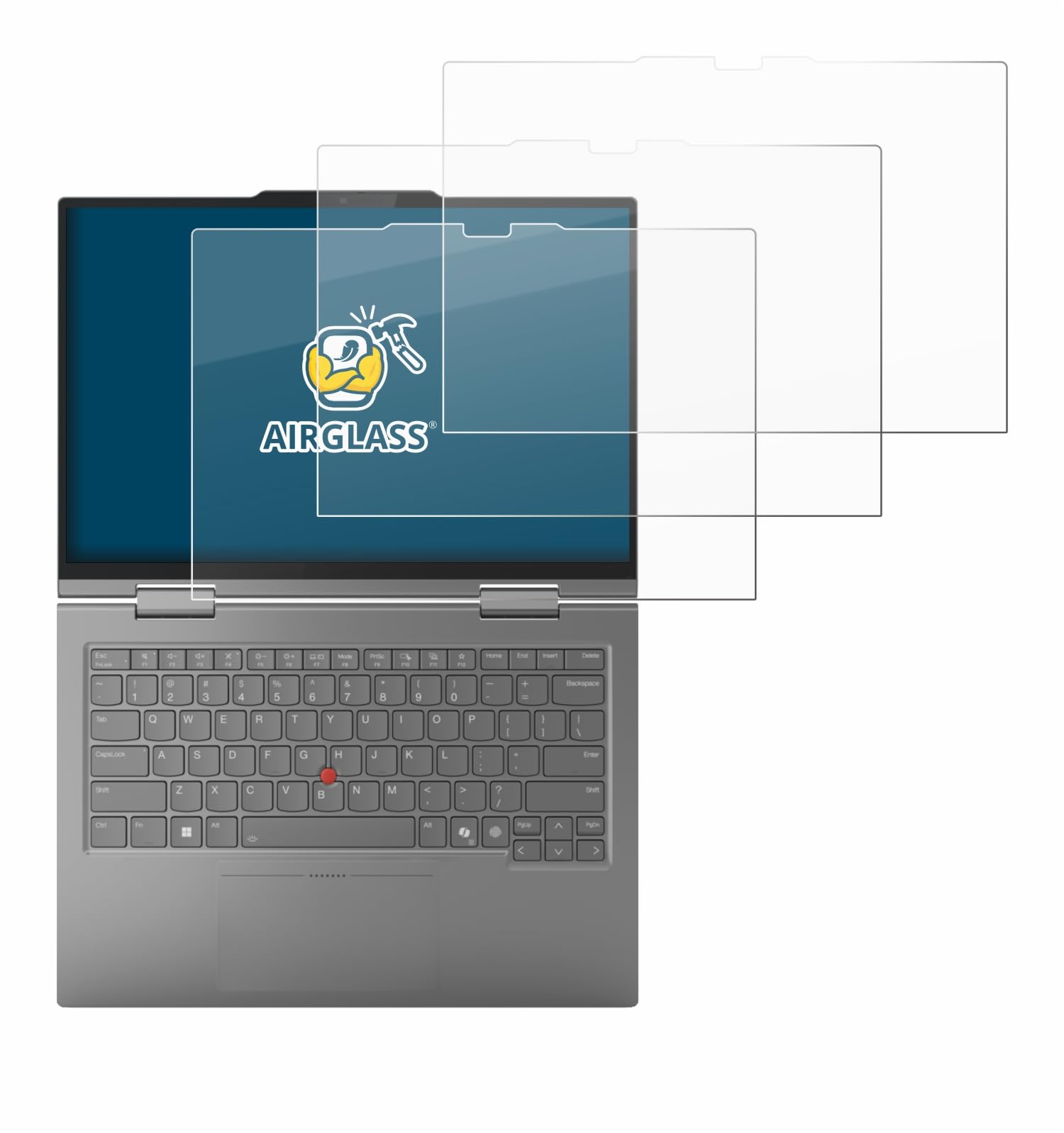 brotect Pellicola Protettiva Vetro per Lenovo ThinkPad X1 2-in-1 Gen 10 14" Protezione Schermo (3 Pezzi) [Durezza Estrema 9H, Chiaro]