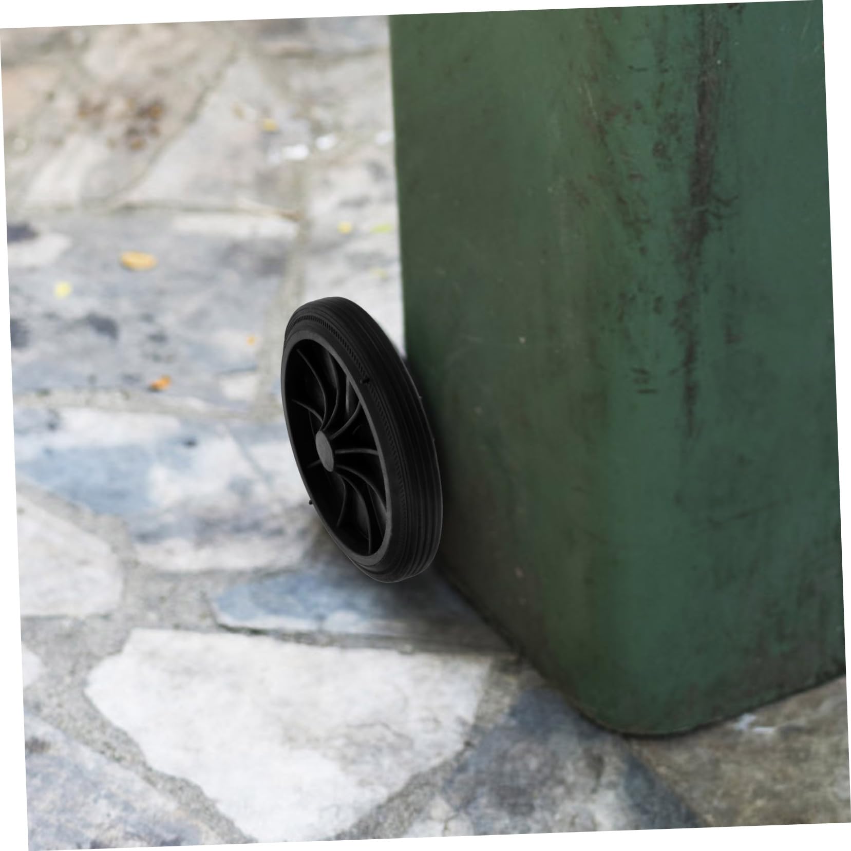 Jeu De 2 Roues De Rechange Pour Poubelle – Roulettes Caoutchouc Silencieuses, Durables, Faciles à Installer