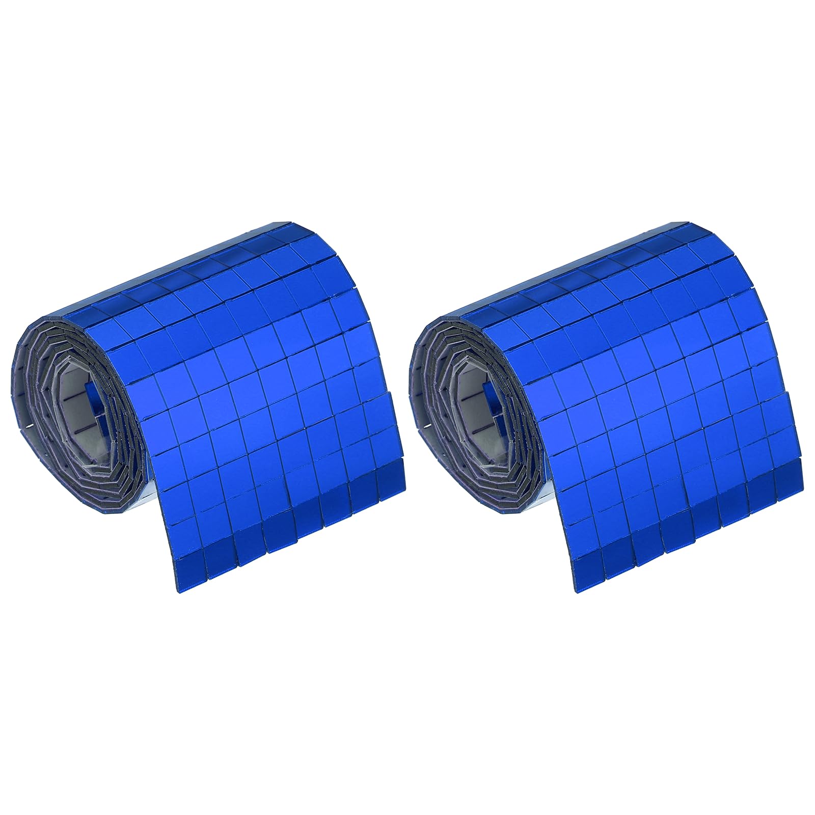sourcing map 1920 Pcs Mirror Mosaic Tiles 5 x 5 mm Square Acrylic Self-Adhesive Disco Ball Mirror Tiles Sticker for DIY Craft Decoration Art Collage Card Making, Blue