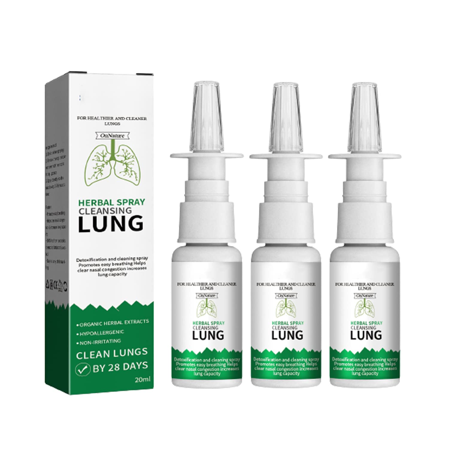 Buy OnNature al Lung Cleanse & Repair Nasal Spray,Respiratory Nasal