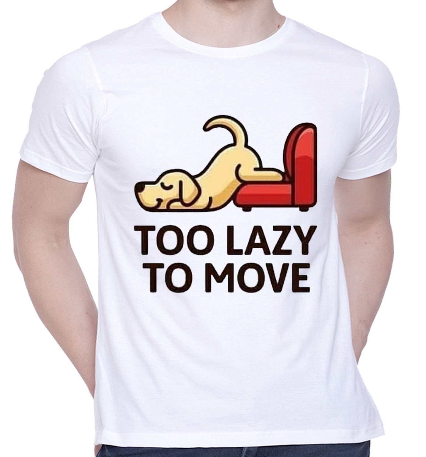 CreativiTGraphic Printed T-Shirt for Unisex Graphics Tshirt | Casual Half Sleeve Round Neck T-Shirt | 100% Cotton | D00255-18_White_Small