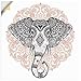 Produktbild ARTland Wandbild selbstklebend Vinylfolie 30x30 cm Wanddeko Wandtattoo Mandala Elefant Tiere Orientalisch Indisch Vintage Modern T6BC