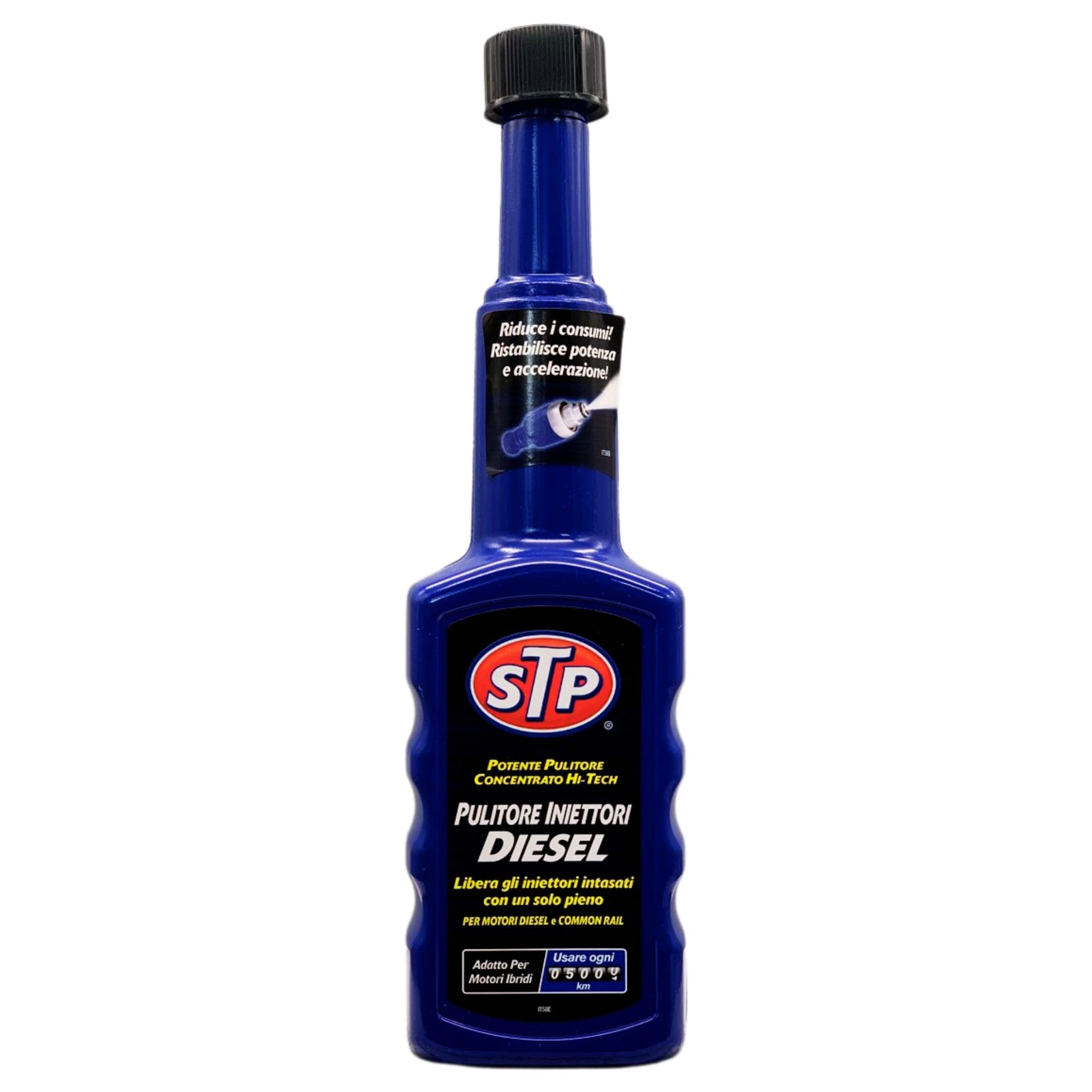 Pulitore Iniettori Diesel, Potente Pulitore Concentrato Hi-Tech. Libera Gli Iniettori Intasati Con Un Solo Pieno. Per Motori Diesel e Common Rail. Adatto Per Motori Ibridi 200ml (2 Flaconi)