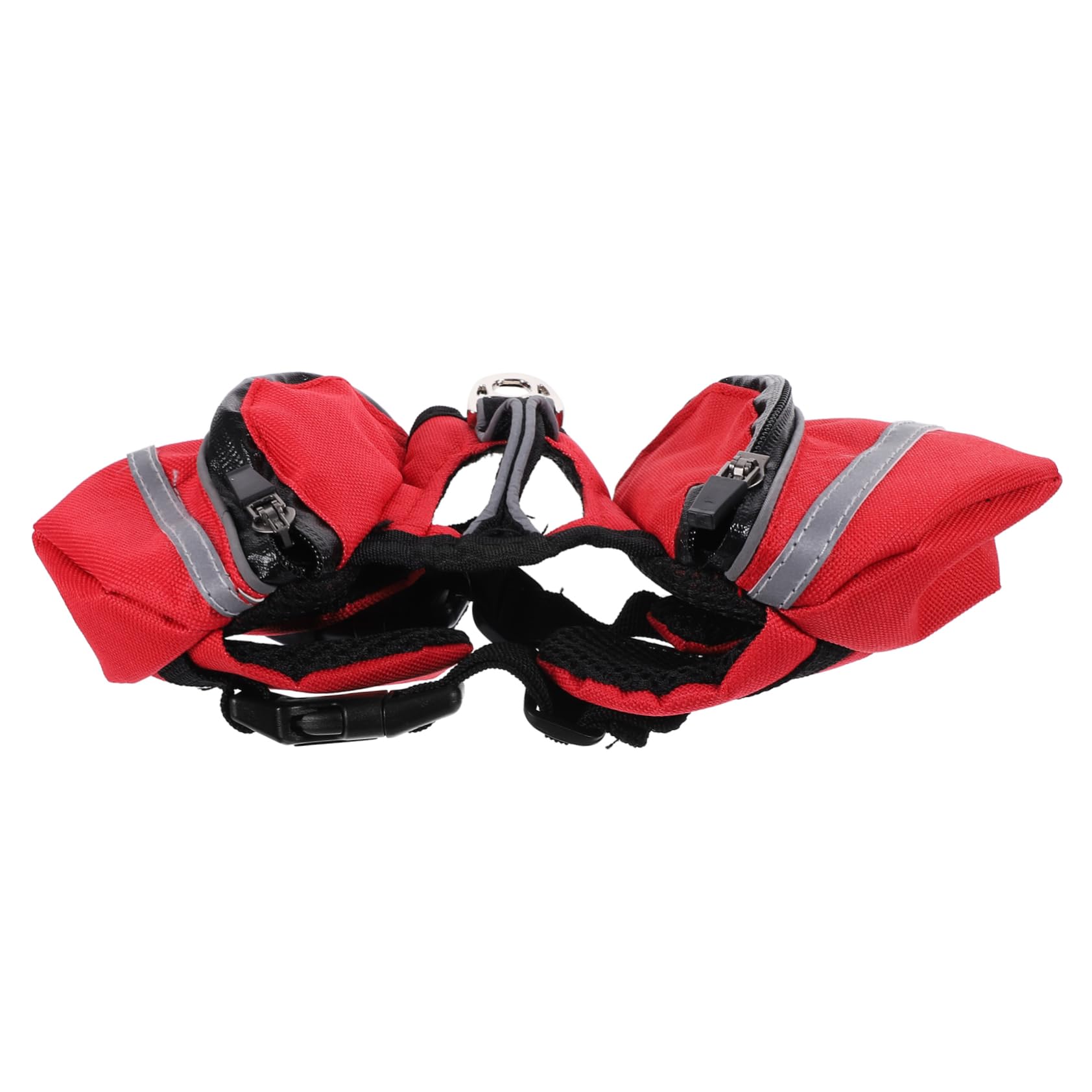 Harnais de randonnée chien XS rouge Milisten avec sac portable