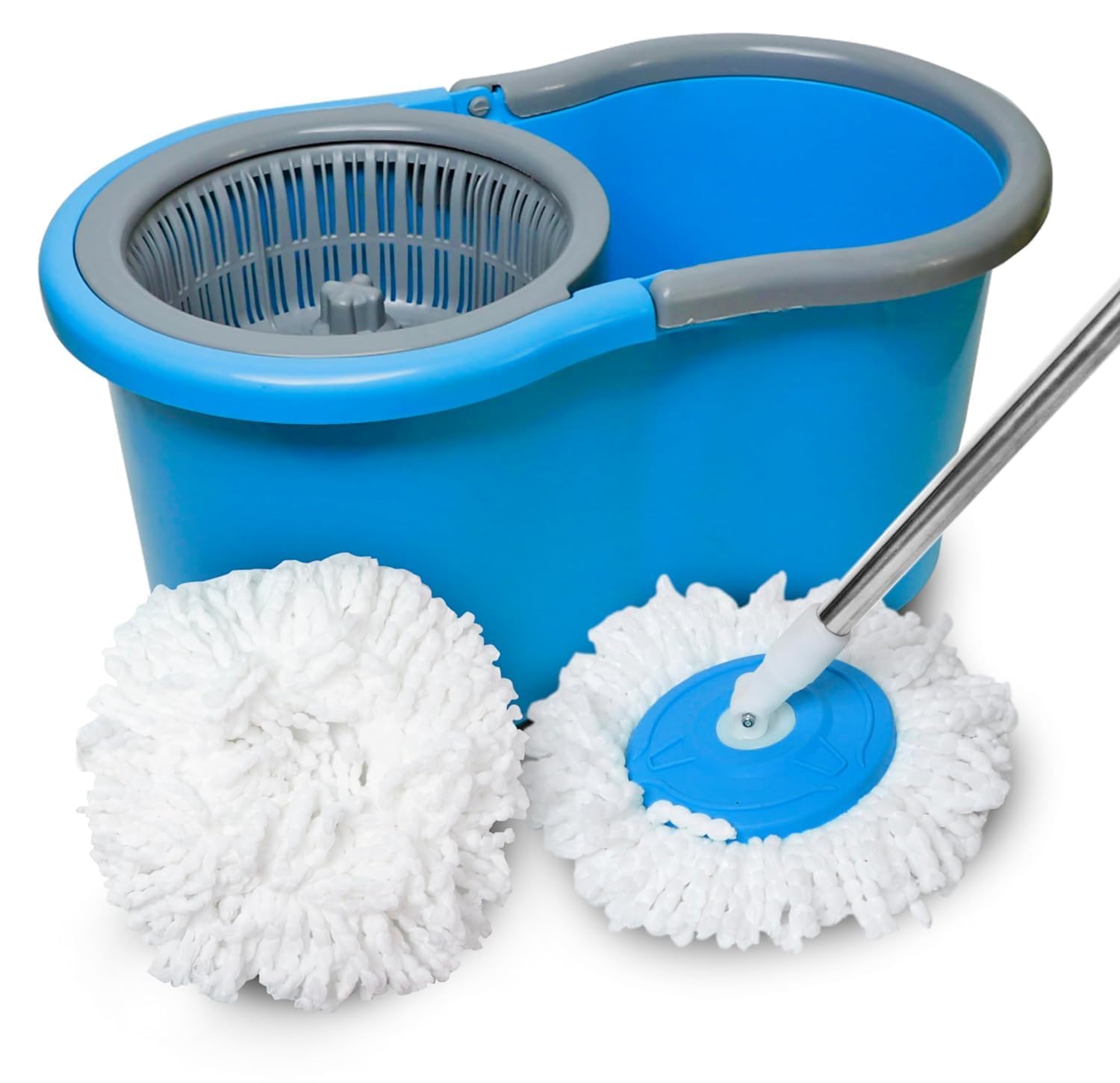 SHOPPOFOBIX Spin Mop with 2 Microfiber Wet Dry Mophead Floor Cleaning pocha Extendable Handle Removable Wringer 360° Floor Cleaner Mopping Set (B0D63H6RMX) Amazon Price History, Amazon Price Tracker