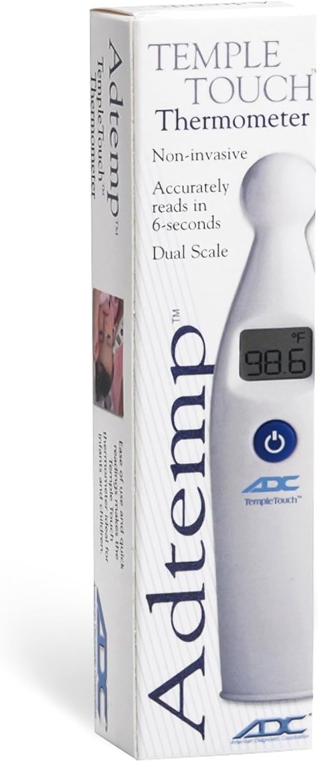 Adtemp 427 Temporal Contact Thermometer LCD Display 427 12 per Pack