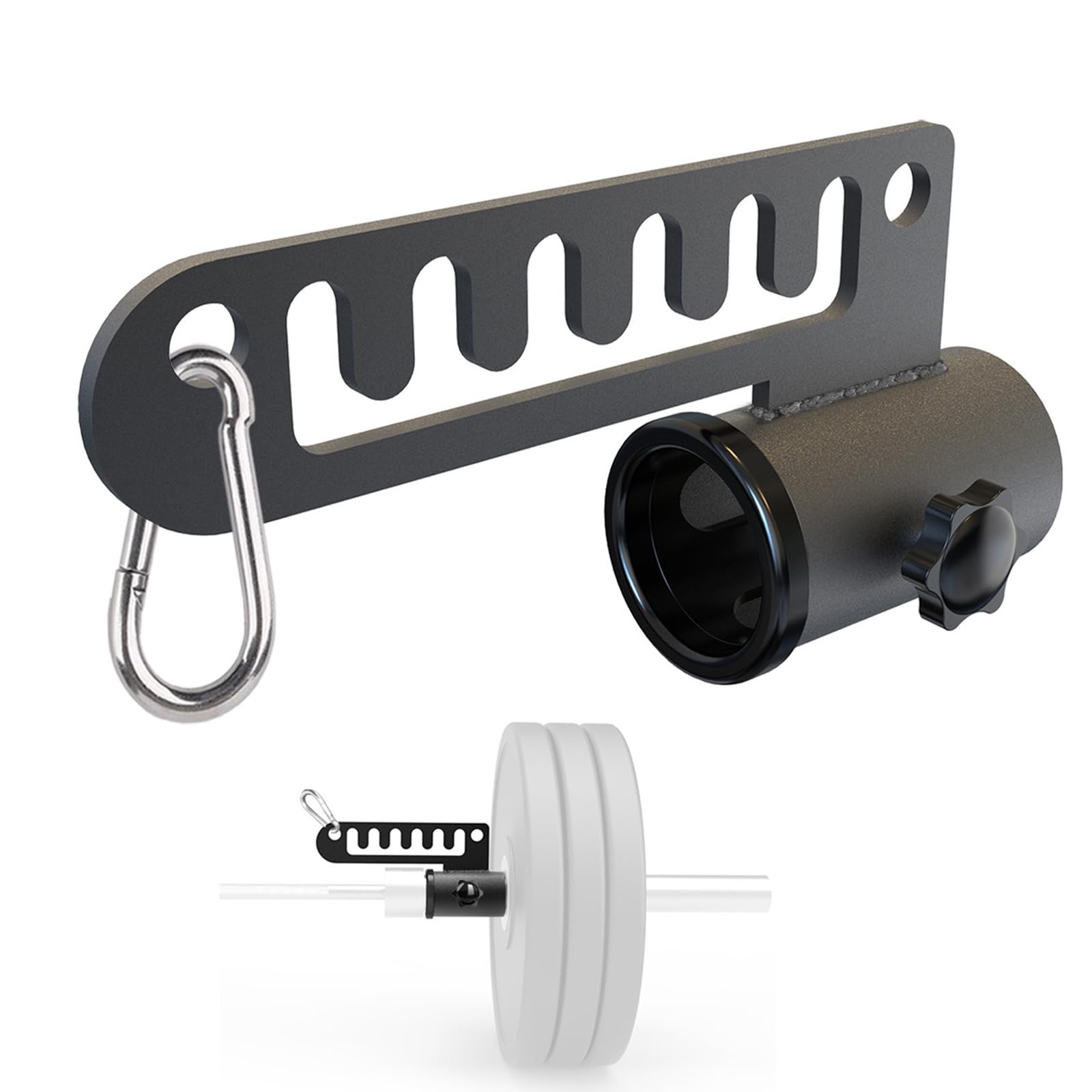 J Bryant Gürtel Kniebeugen & Landmine Befestigung für 50 mm Langhantelstange – Gleitschlitz für Karabiner, kratzfester Einsatz, robustes Krafttraining für Zuhause