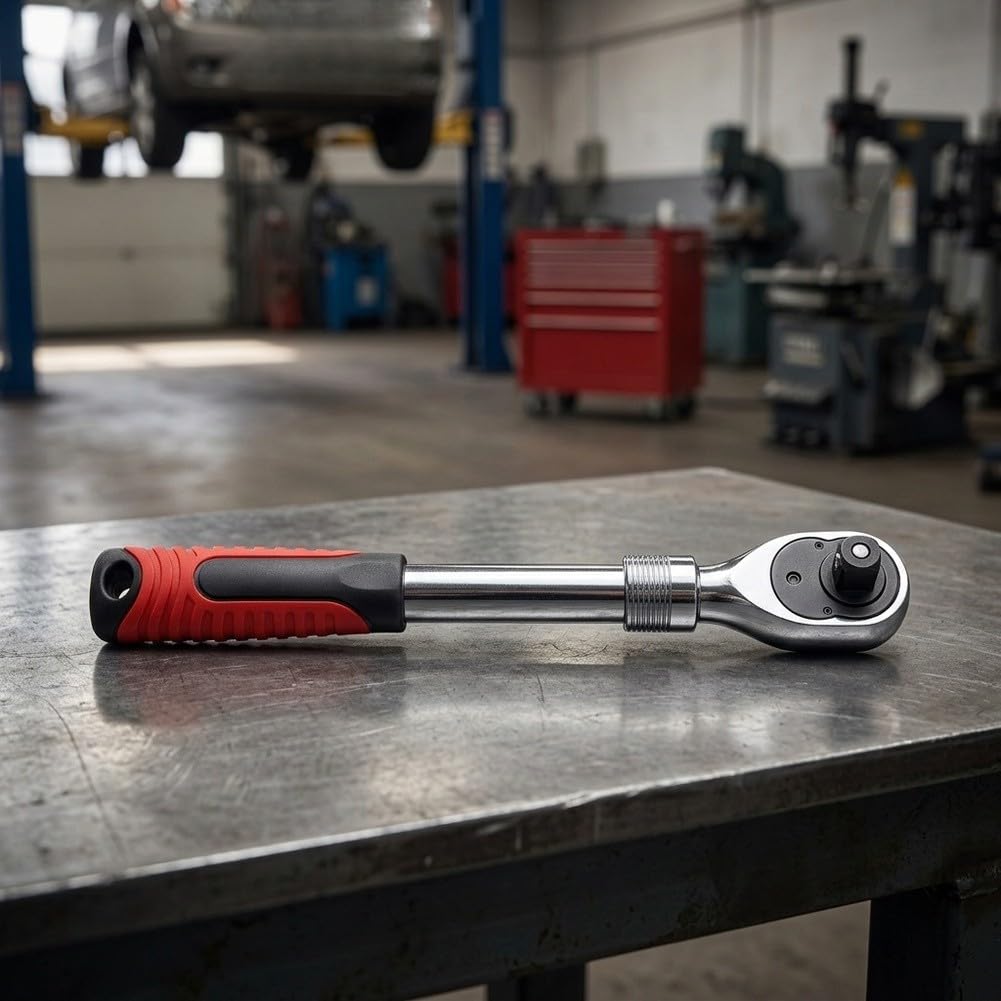 Llave de Carraca Telescópica 72 Dientes 1/2" para acero Llave(Extendable 12 Wrench)
