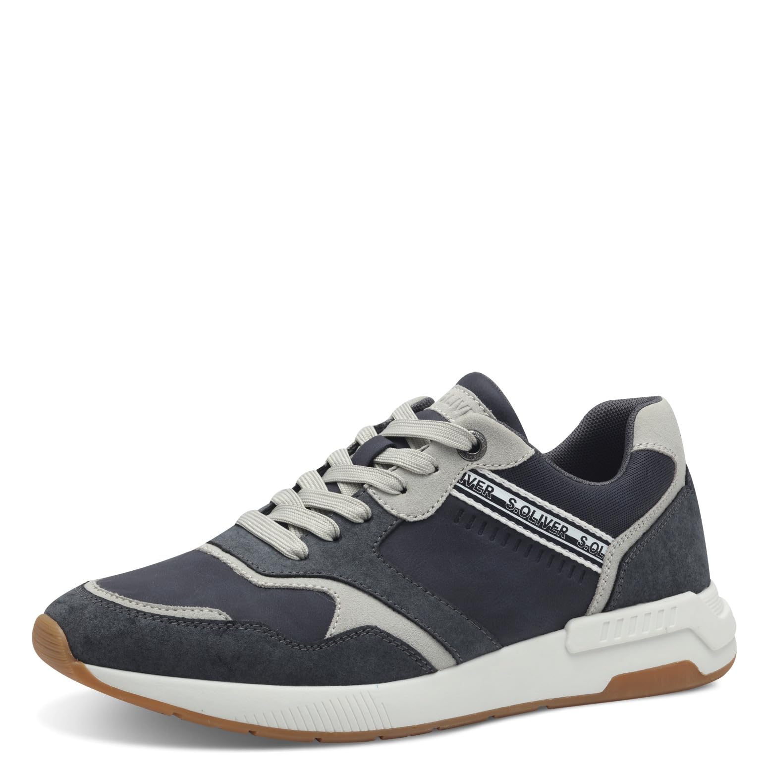 s.Oliver Men Herren Sneaker Low 5-13629-44, Navy, 8 UK