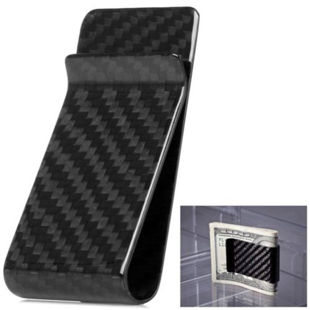 Hilitand Ultraleicht Carbon Fibre Business Geld Bargeld Clip Kreditkarteninhaber Kreditkarten Clamp Wallet