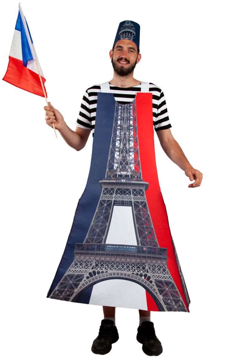 DISBACANAL Costume adulte Tour Eiffel