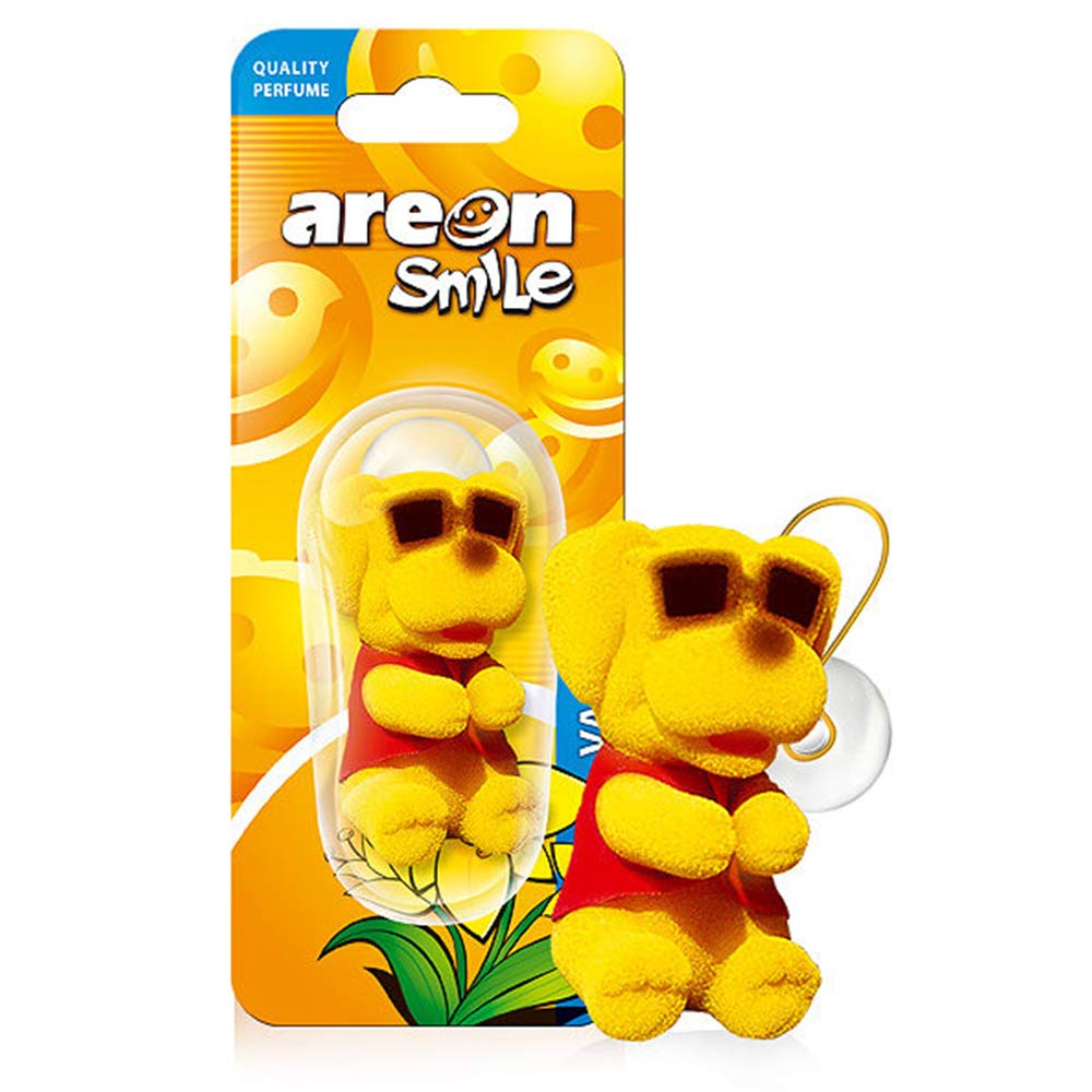 AreonSmile Scented Toy Vanilla Car Fragrance, TS01
