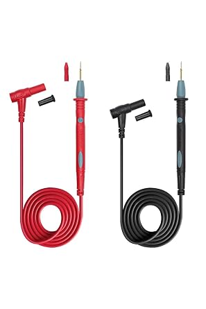 Alkatronik 1 Çift Multimetre Probu 1000v 20a Tüm Multimetreler Ile Uyumlu Test Ölçüm Kalosu 1 Metre Voltmetre