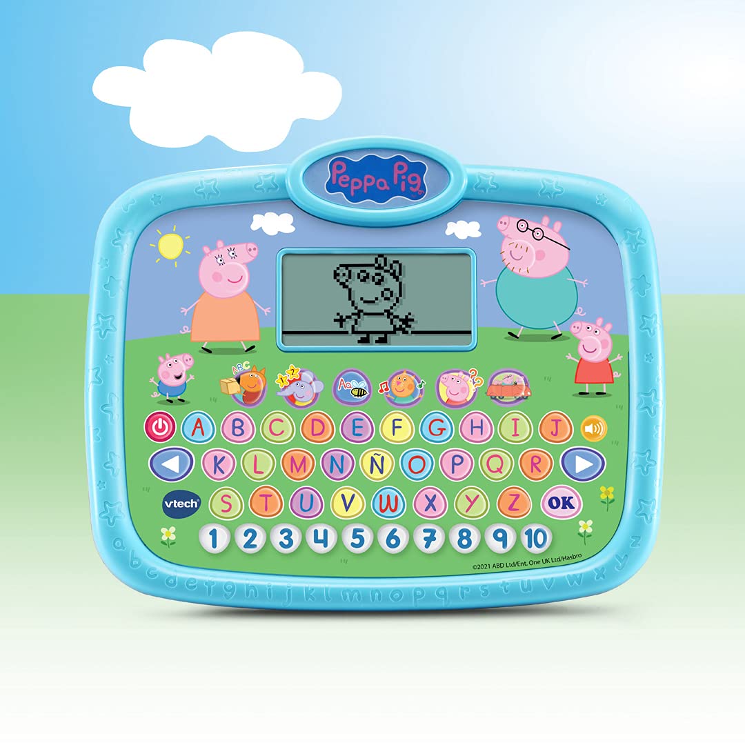 VTECH VTech-80-546622 Tablet Peppa Pig, Giocattolo educativo per Bambini +3 Anni, impara Le Lettere e i Numeri, Versione ESP (3480-546622), Colore, único, 80-546622