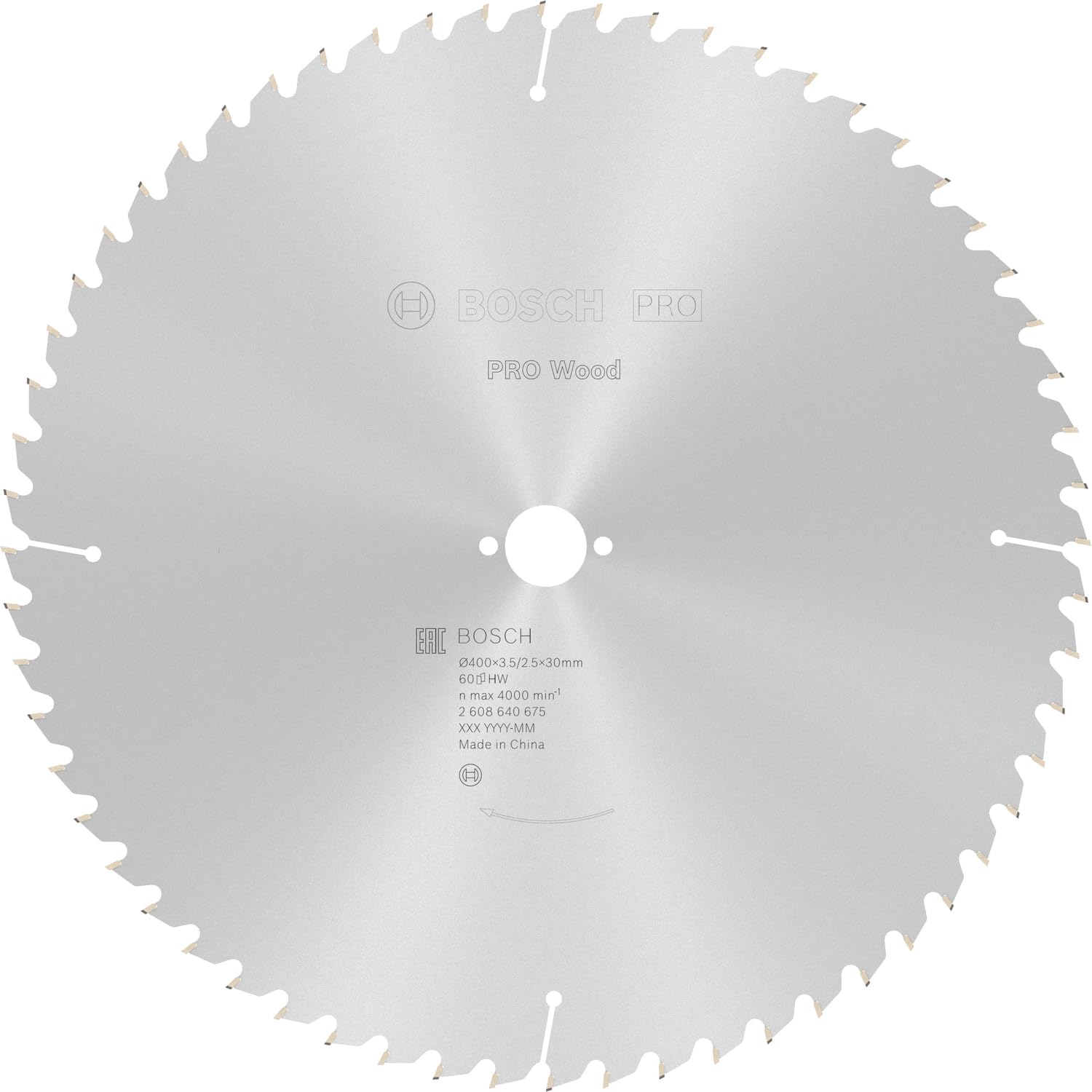 Bosch Professional Hoja de sierra circular Optiline Wood 400 x 30 x 3,5 mm 60 dientes