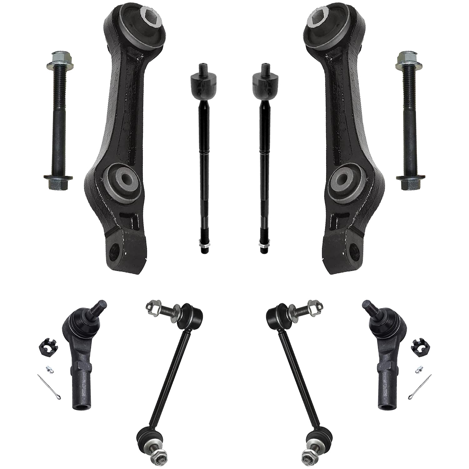 Detroit Axle - 6pc Front End Suspension Kit for Dodge Charger Challenger