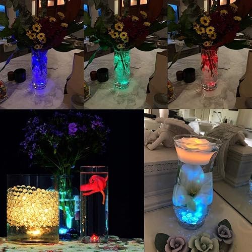 Miniatura 4 de Luces de Halloween que funcionan con pilas, luz LED que cambia de color, luz de vela con control remoto para fiestas, eventos, piscina, estanque,
