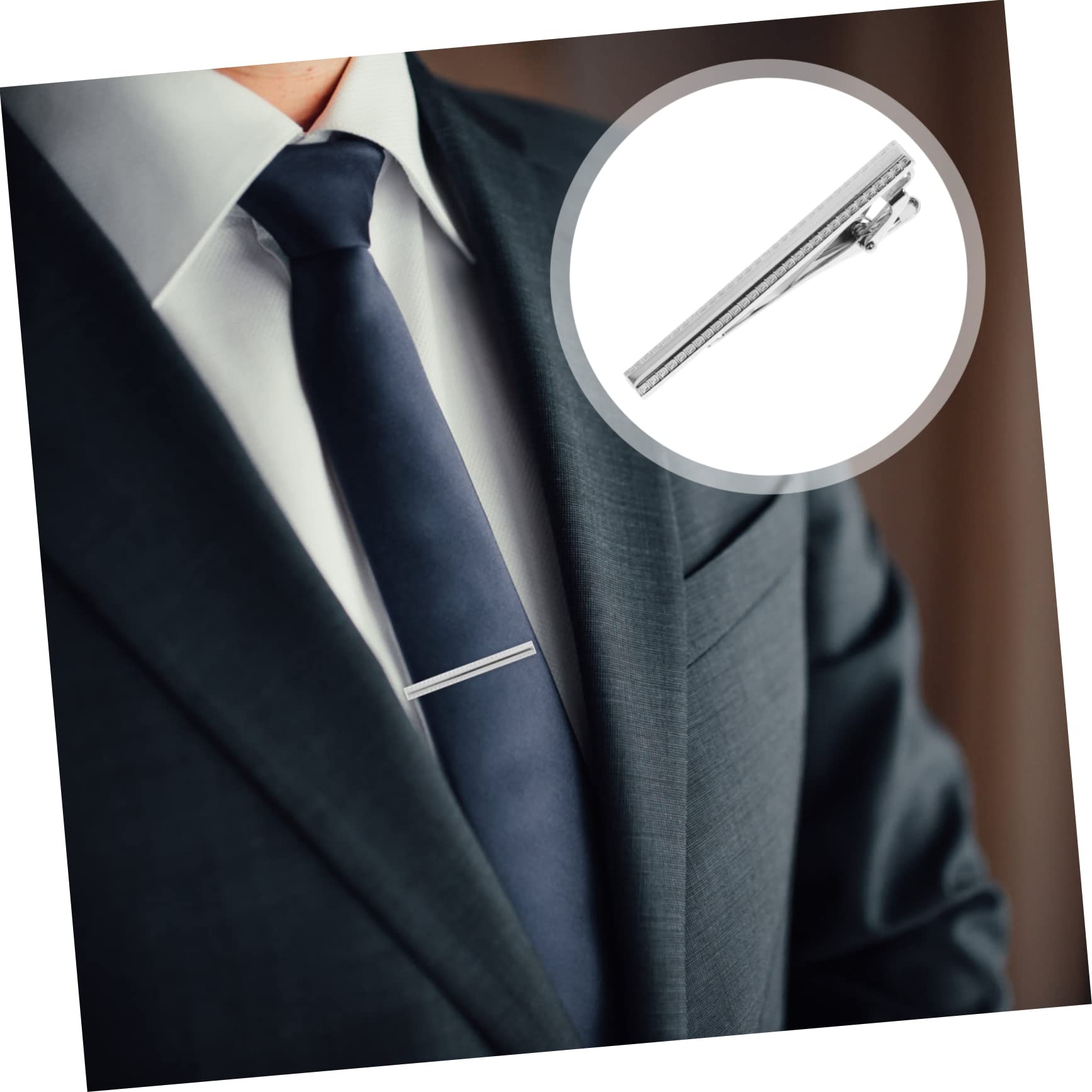 SHERCHPRY 5 Piezas Pasadores De Corbata Clip De Pellizco Barra De Corbata Clásica Pinza Para Barra De Corbata Abrazaderas De Amarre De Metal Clip De Corbata Cobre Clip De Carro Simple Hombre