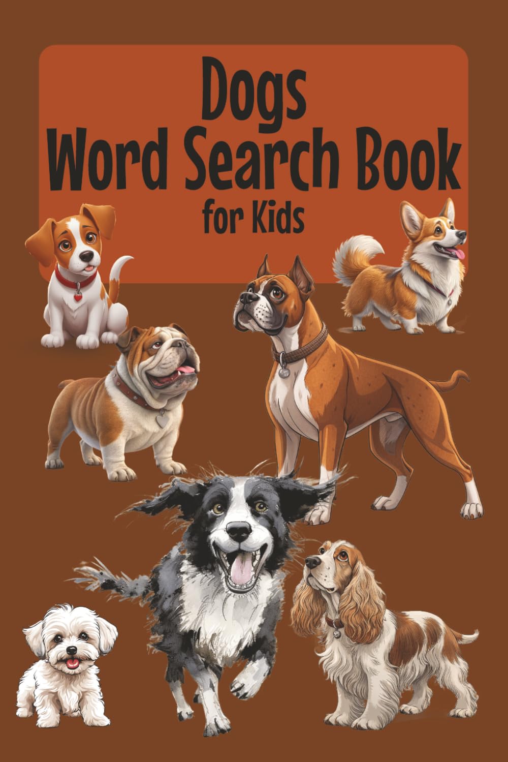 Dogs Word Search Book for Kids
