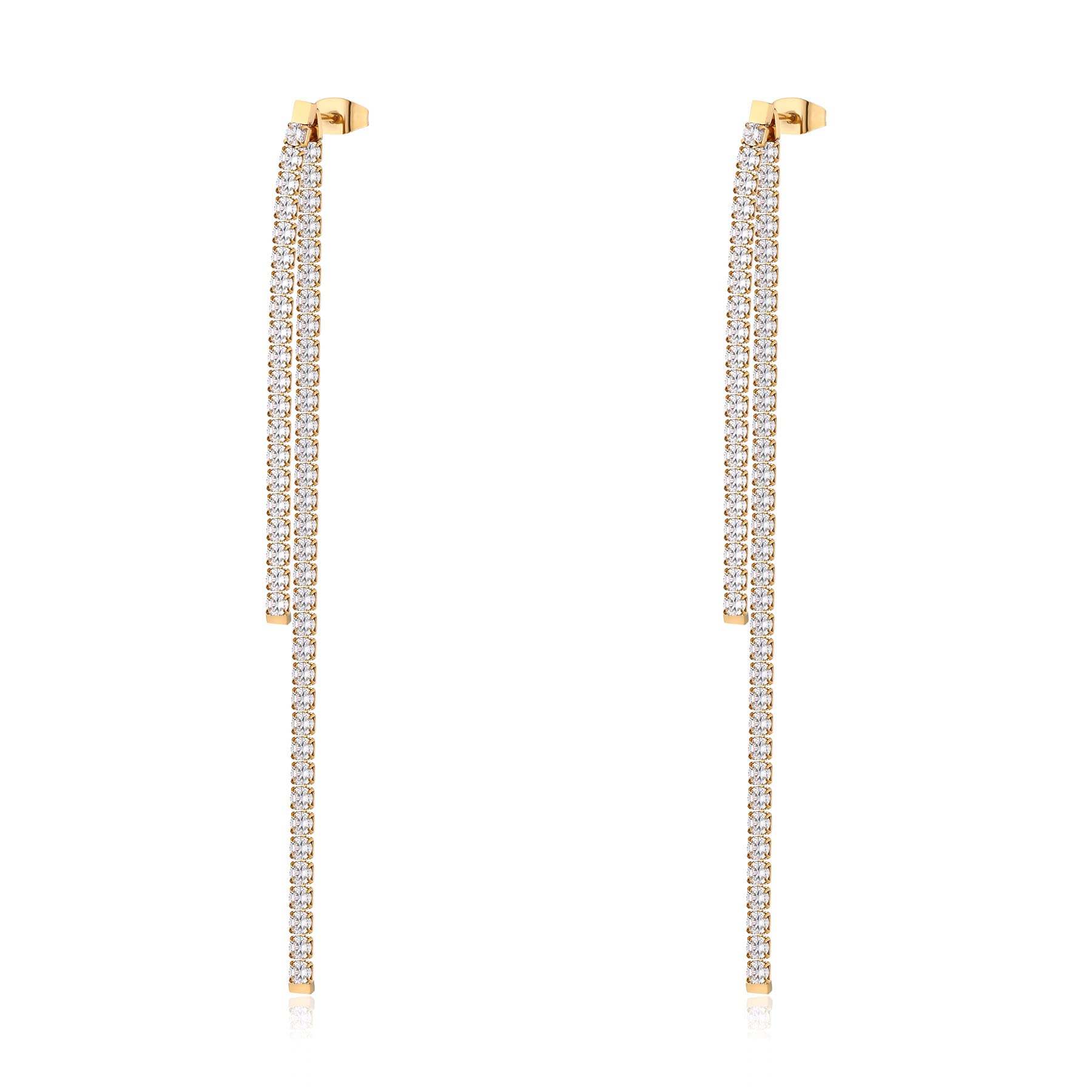 Brosway Orecchini Donna, Orecchini Pendenti in Acciaio e Cubic Zirconia | Collezione DESIDERI - BEIE004